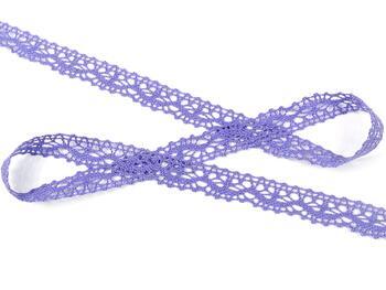Cotton bobbin lace 75395, width 16 mm, purple II - 3