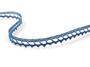 Cotton bobbin lace 75397, width 9 mm, ocean blue - 3/3