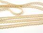 Cotton bobbin lace 75397, width 9 mm, caramel - 3/4