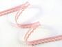 Cotton bobbin lace 75397, width 9 mm, pink - 3/4