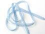 Cotton bobbin lace 75397, width 9 mm, pale blue - 3/4