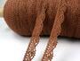 Cotton bobbin lace 75423, width 26 mm, cacao brown - 3/5