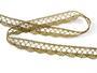 Metalic bobbin lace 75428, width 18 mm, Lurex gold antique - 3/5