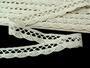 Cotton bobbin lace 75428, width 18 mm, light cream - 3/6