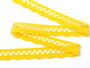 Cotton bobbin lace 75428, width 18 mm, yellow - 3/3