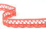 Cotton bobbin lace 75428, width 18 mm, light red coral - 3/5