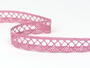 Cotton bobbin lace 75428, width 18 mm, pink - 3/4