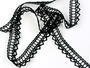 Bobbin lace No. 75445 black | 30 m - 3/4