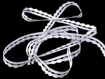 Cotton bobbin lace 75114, width 11 mm, white - 3