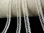 Cotton bobbin lace 75512, width 10 mm, light cream - 3/6