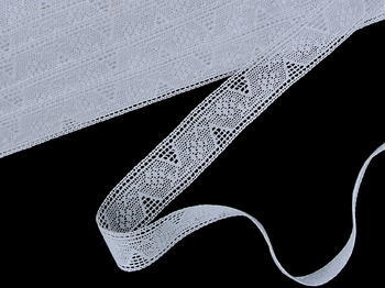 Bobbin lace No.75586 white | 30 m - 3