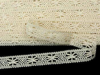 Cotton bobbin lace 75620, width 17 mm, ecru - 3