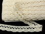 Cotton bobbin lace 75642, width 29 mm, ecru - 3/4