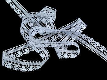 Cotton bobbin lace 81017, width 19 mm, white - 3