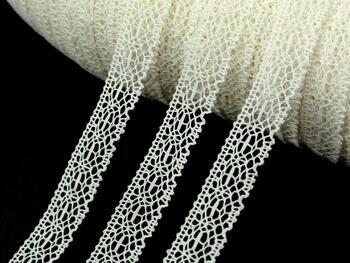 Cotton bobbin lace 81032, width 16 mm, ivory - 3