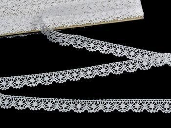 Cotton bobbin lace 81197, width 11 mm, white - 3