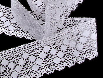 Bobbin lace No. 81301 white | 30 m - 3