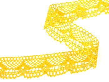 Bobbin lace No. 81847 dark yellow | 30 m - 3