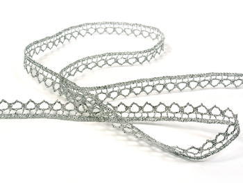 Bobbin lace No. 82195 silver | 30 m - 3
