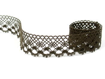 Bobbin lace No. 82222 dark brown | 30 m - 3