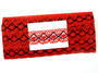 Bobbin lace No. 82231 red/blueblack | 30 m - 3/4
