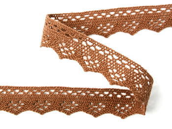 Bobbin lace No. 82332 brown | 30 m - 3