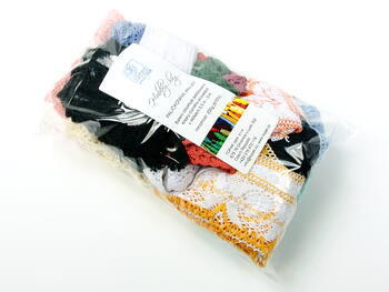 Hobby bag - bobbin laces, 200 g, mix of colours - 4