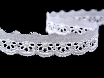 Embroidery lace No. 65018 white | 9,2 m - 4