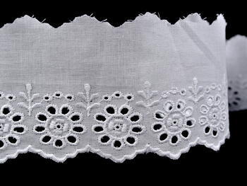 Embroidery lace No. 65020 white | 9,2 m - 4