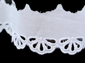 Embroidery lace No. 65022 white | 9,2 m - 4