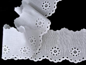 Embroidery lace No. 65031 white | 9,2 m - 4