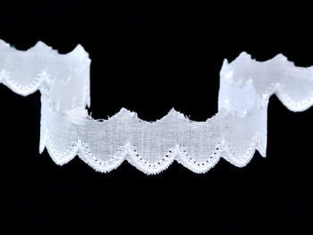 Embroidery lace No. 65089 white | 9,2 m - 4