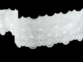 Embroidery lace No. 65113 white | 9,2 m - 4