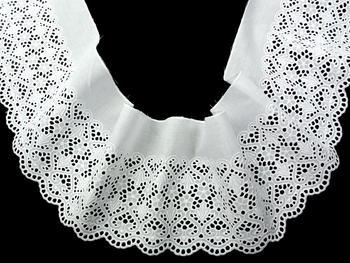 Embroidery lace No. 65123 white | 9,2 m - 4