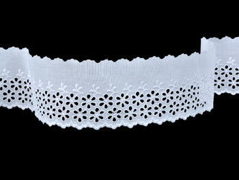 Embroidery lace No. 65014 white | 9,2 m - 4