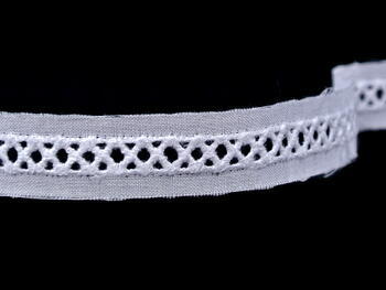 Embroidery lace No. 65029 white | 9,2 m - 4