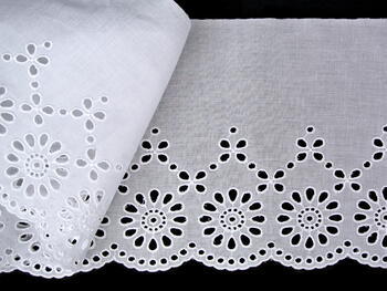 Embroidery lace No. 65033 white | 14,4 m - 4