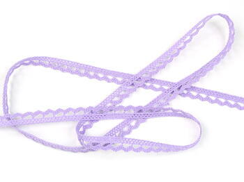 Cotton bobbin lace 73012, width 10 mm, purple III - 4