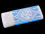 Cotton bobbin lace insert 75008, width 79 mm, white - 4/4