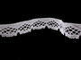 Cotton bobbin lace 75019, width 31 mm, white - 4/4