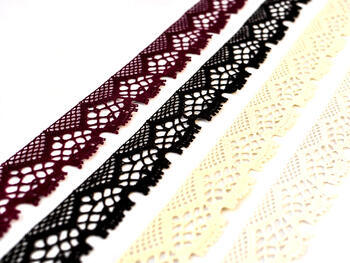 Bobbin lace No. 75022 black | 30 m - 4