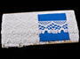 Cotton bobbin lace 75022, width 45 mm, white - 4/5