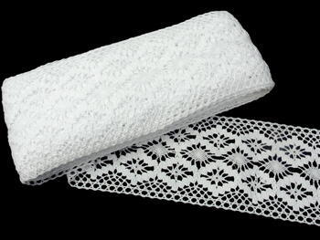 Cotton bobbin lace insert 75036, width 100 mm, white - 4