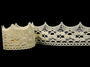 Cotton bobbin lace 75050, width 60 mm, ecru - 4/4
