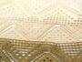 Cotton bobbin lace insert 75052, width 63 mm, ecru - 4/4