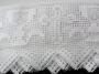 Cotton bobbin lace 75053, width 135 mm, white - 4/4