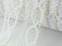 Cotton bobbin lace 75065, width 47 mm, white/Lurex gold - 4/5