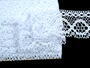 Cotton bobbin lace 75065, width 47 mm, white/Lurex silver - 4/4