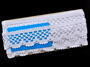 Cotton bobbin lace 75067, width 47 mm, white - 4/5