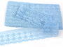 Cotton bobbin lace 75076, width 53 mm, light blue - 4/5